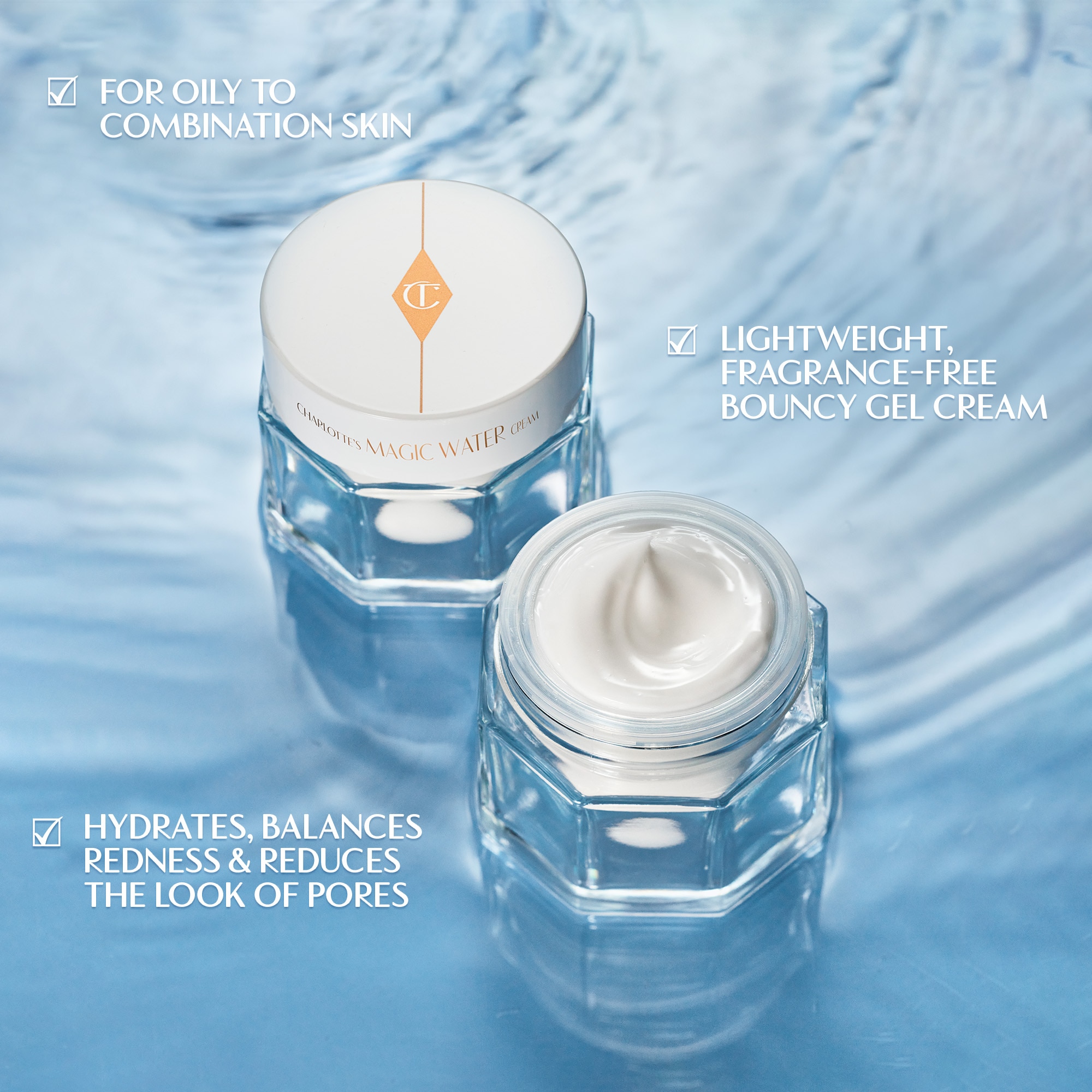 CHARLOTTE'S MAGIC WATER CREAM (CREMA EN GEL PARA ROSTRO)